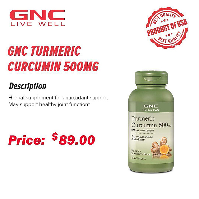 GNC Turmeric Curcumin 500mg